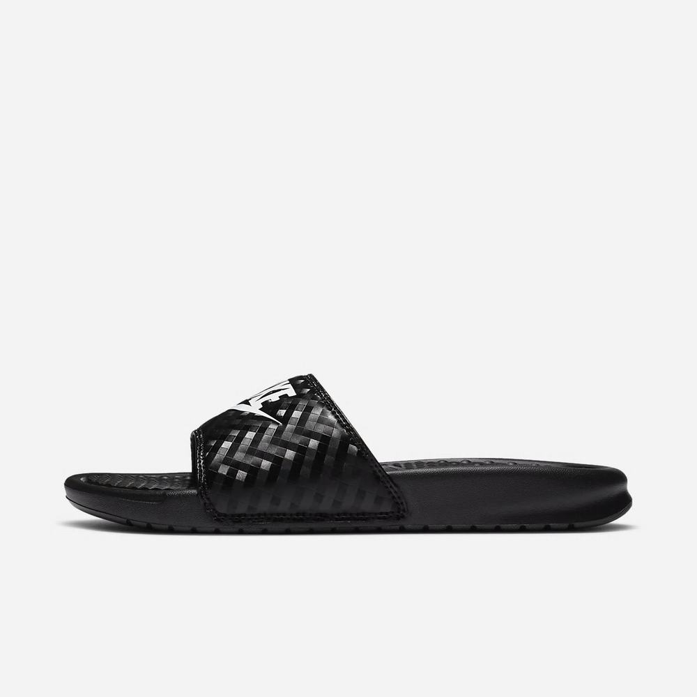 Claquette Nike Benassi JDI Noir 2758-463 Black/White Femme | VGV-13178336